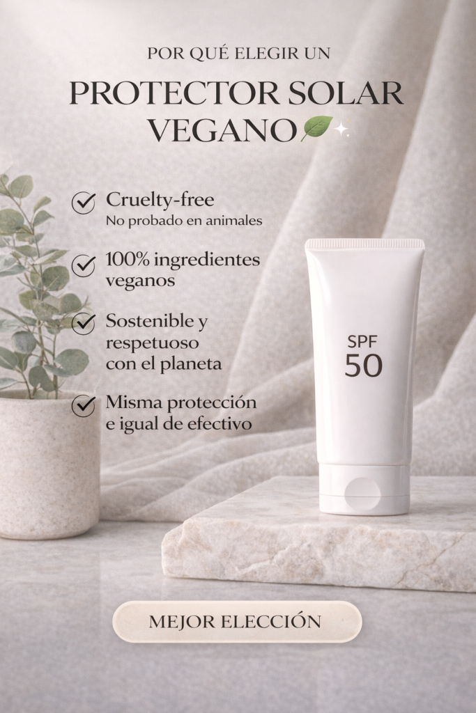 infografia protector solar vegano