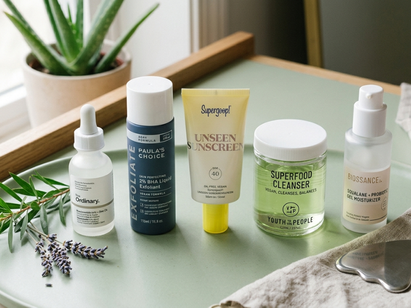 productos de rutina vegana para piel grasa